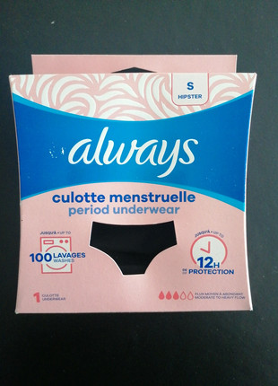 Culotte menstruelle Always neuve, marque: Always, état: Neuf avec étiquette, taille: M / 38 / 10, 8,00 €, 9,10 € Protection acheteurs incluse