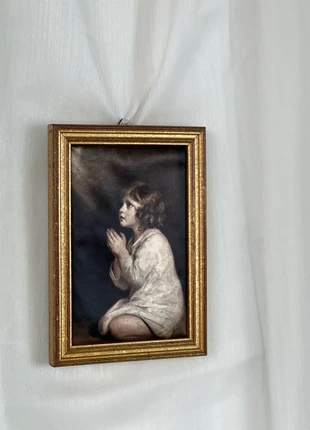 Cadre en bois doré et soie vintage, marke: Vintage Love, zustand: Sehr gut, 28,00 €, 30,10 € inklusive Vinted-Käuferschutz