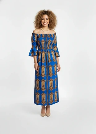 robe mi longue en wax, marque: Africa, état: Très bon état, taille: M / 38 / 10, 34,00 €, 36,40 € Protection acheteurs (Pro) incluse