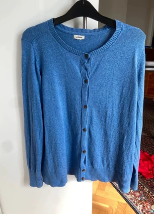 Cardigan L.L Bean bleu taille L femme, merk: L.L. Bean, staat: Heel goed, maat: L / 40 / 12, € 4,90, € 5,85 inclusief Kopersbescherming