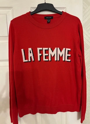 New Look slogan jumper, cherry red, size 10, brand: New Look, condition: Very good, size: S / UK 8-10, £5.00, £5.95 includes Buyer Protection