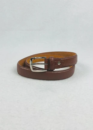 Ceinture En Cuir Marron Effet Croco Boucle Métal 90cm Vintage Y2K, marque: Vintage Dressing, état: Très bon état, taille: 90 cm, 21,90 €, 23,70 € Protection acheteurs (Pro) incluse