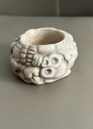 Skull tealight holder – gothic / Halloween, marca: Flying Tiger, estado: Muy bueno, 4,50 €, 5,43 € Protección al comprador incluida