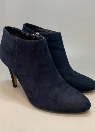 Carvela Serene Navy Suedette Zip Up Stiletto Heel Round Toe Boots, brand: Carvela, condition: Good, size: 5, £10.00, £11.20 includes Buyer Protection Pro