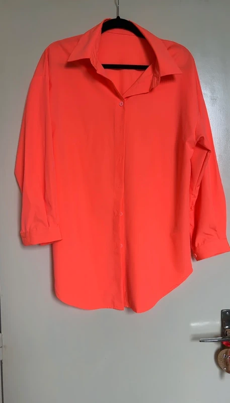 Chemise orange fluo T36 - Neuve 🧡