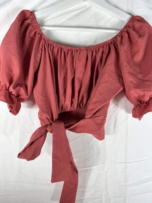 Haut rose AliExpress – Élégant avec son nœud à l’arrière pour un look ultra féminin - photo numéro 2