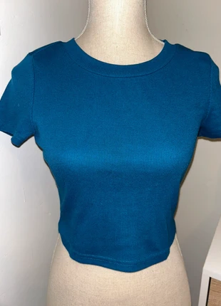 Top court bleu, marque: Shein, état: Très bon état, taille: M / 38 / 10, 3,00 €, 3,85 € Protection acheteurs incluse