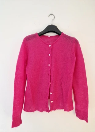 Cardigan in mohair magenta, marque: Vintage Dressing, état: Très bon état, taille: S / 36 / 8, 20,00 €, 21,70 € Protection acheteurs incluse