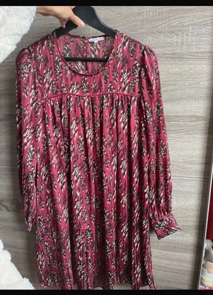 Robe fluide fêtes bordeaux léopard, brand: Best Mountain, condition: Very good, size: S / 36 / 8, €5.50, €6.48 includes Buyer Protection