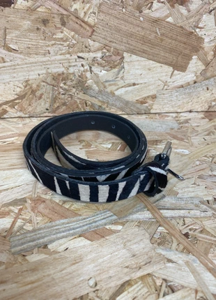 Gorgeous zebra leather belt brown cream cow hide M Accessorize CH25, brand: Accessorize, condition: Good, size: 40 inches, £8.00, £9.10 includes Buyer Protection