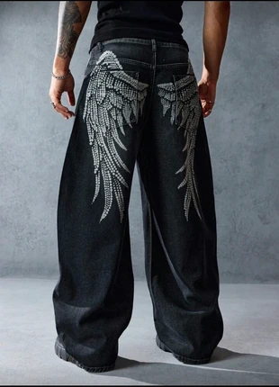 Y2K Black Jeans, marque: y2k, état: Neuf sans étiquette, taille: L, 35,00 €, 37,45 € Protection acheteurs incluse