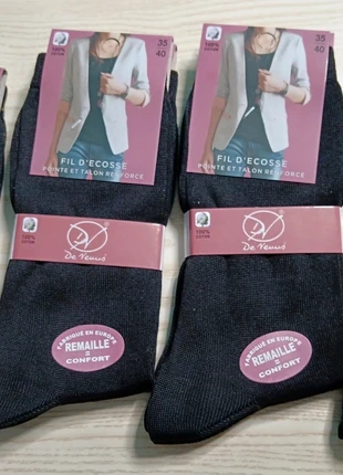 12 Paires Fil D'ecosse Noires (35-40), marque: De Venus, état: Neuf avec étiquette, taille: Taille unique, 19,50 €, 21,18 € Protection acheteurs (Pro) incluse