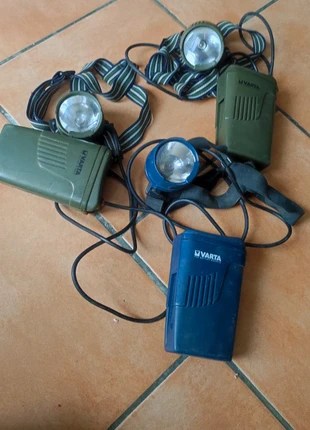 Lot de 3 lampes frontales varta ancienne, brand: VARTA, condizioni: Buone, €25.00, €26.95 include la Protezione acquisti