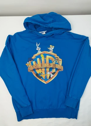 Pull à capuche léger Warner Bros année 200 y2k bleu ciel taille S, marque: Warner Bros., état: Très bon état, taille: S, 15,00 €, 16,45 € Protection acheteurs incluse