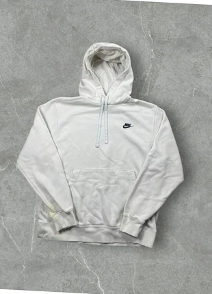 Pull a capuche Nike blanc logo brodé noir - M homme, marca: Nike, estado: Bom, tamanho: M, €8.00, €9.10 inclui Proteção do Comprador Pro