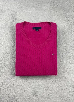 Pull fin torsadé à col rond - Tommy Hilfiger - Couleur Rose logo brodé - Taille S Femme, marque: Tommy Hilfiger, état: Très bon état, taille: S / 36 / 8, 39,90 €, 42,60 € Protection acheteurs (Pro) incluse