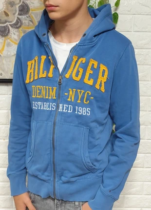 Hilfiger Denim sudadera azul full zip hoodie vintage streetwear, marca: Hilfiger Denim, estado: Muy bueno, tamaño: S / 36 / 8, 22,90 €, 24,75 € Protección al comprador incluida