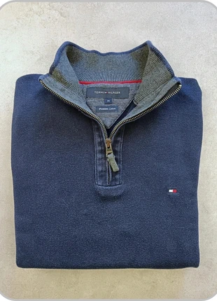 Pull 1/4 zip col camionneur Tommy Hilfiger 100% coton bleu/marine taille M, brand: Tommy Hilfiger, condizioni: Ottime, taglia: M, €27.90, €30.00 include la Protezione acquisti Pro