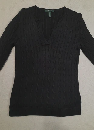 🖤 Pull Torsadé Col V Ouvert Ralph Lauren Noir Profond Taille L Excellent état 👍, marque: Ralph Lauren, état: Très bon état, taille: L / 40 / 12, 22,00 €, 23,80 € Protection acheteurs incluse
