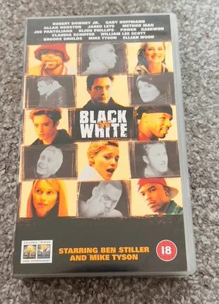 Black and White (VHS, 2000) Robert Downey Jr, Jared Leto, Method Man, Mike Tyson (rare), condition: Very good, £20.00, £21.70 includes Buyer Protection