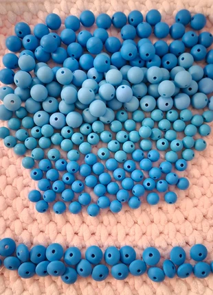 Lots de 237 perles en silicone bleu dégradé - création bébé ou bijoux., condition: New without tags, €12.00, €13.30 includes Buyer Protection