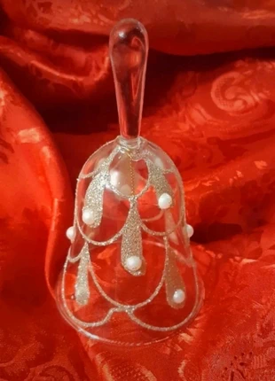 Campanella in cristallo con glitter e perline, marque: Cristallo, état: Très bon état, 9,90 €, 11,10 € Protection acheteurs incluse