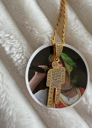 Billie eilish ketting goud, merk: Billie Eilish, staat: Nieuw zonder prijskaartje, € 9,00, € 10,15 inclusief Kopersbescherming