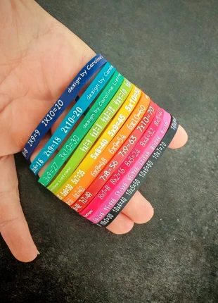 Bracelet table multiplications, marque: Caroline, état: Neuf sans étiquette, 2,50 €, 3,33 € Protection acheteurs incluse