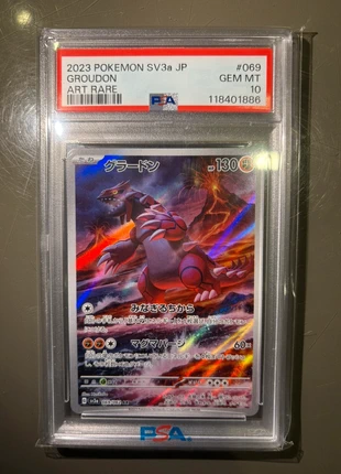 Groudon 069/062 PSA 10 - sv3a - Pokémon Card Jap, brand: Pokémon, condition: New with tags, €105.00, €110.95 includes Buyer Protection