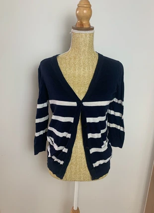 Cardigan Marine et noir à rayures Tommy Hilfiger - Taille M Femme, brand: Tommy Hilfiger, condition: Very good, size: M / 38 / 10, €15.00, €16.45 includes Buyer Protection Pro