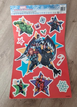 Marvel kerst raamstickers – rode editie 🎅, merk: Marvel, staat: Heel goed, € 2,50, € 3,33 inclusief Kopersbescherming