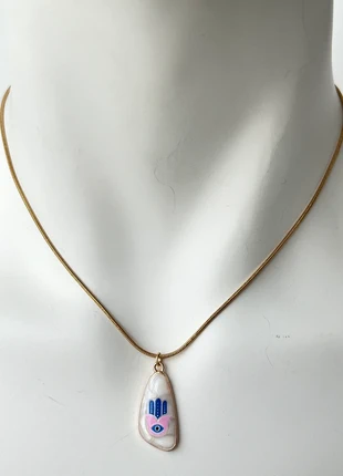 🧿Simbolica collana “Hamsa” in acciaio inossidabile dorato - 45 cm - Nuova🧿, marque: Handmade, état: Neuf sans étiquette, 15,50 €, 16,98 € Protection acheteurs incluse