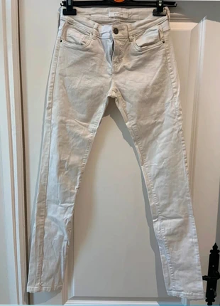 🌸 Jean pantalon skinny Promod blanc taille S 36 en coton et elasthane, marca: Promod, estado: Bueno, tamaño: S / 36 / 8, 2,00 €, 2,80 € Protección al comprador incluida