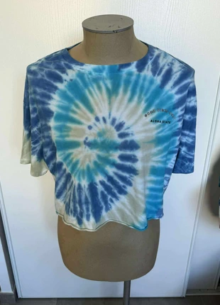 Top court tie-dye bleu Jennyfer – Taille L – Neuf, marca: Jennyfer, estado: Novo sem etiquetas, tamanho: L / 40 / 12, €6.00, €7.00 inclui Proteção do Comprador