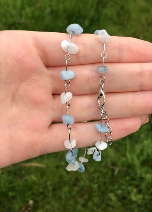 Aquamarine & Moonstone Necklace, brand: Crystal, condition: New without tags, €7.50, €8.58 includes Buyer Protection