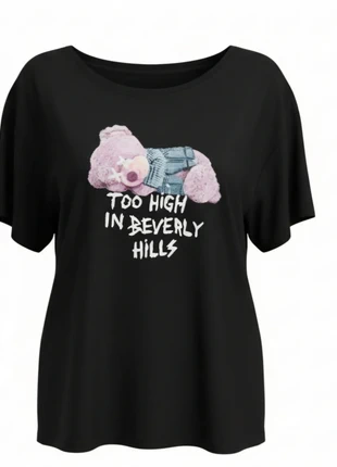 #Tee shirt #noir #imprime #ourson taille 46 tres bon etat, brand: Vintage, condition: Very good, size: XXXL / 46 / 18, €4.00, €4.90 includes Buyer Protection