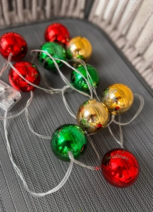 Lichterkette Weihnachtskugeln, merk: Weihnachten, staat: Goed, € 4,00, € 4,90 inclusief Kopersbescherming