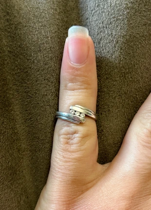 Bague trilogie en argent et zircons, marque: Argent, état: Très bon état, taille: 15,7 mm, 17,50 €, 19,08 € Protection acheteurs (Pro) incluse