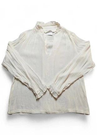 Blouse blanche bohème fluide à volants • Taille M • Sans marque, marque: Tendance, état: Très bon état, taille: M / 38 / 10, 4,55 €, 5,48 € Protection acheteurs (Pro) incluse