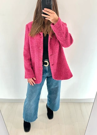 🌸 Veste blazer vintage rose - en laine bouclé 🌸, brand: Vintage, condizioni: Ottime, taglia: XL / IT 46 / EU 42, €20.00, €21.70 include la Protezione acquisti Pro