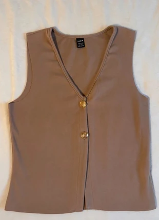 Armellose Strickweste mit V Ausschnitt Neu Braun, brand: Shein, condizioni: Nuovo senza cartellino, taglia: M / IT 42 / EU 38, €2.00, €2.80 include la Protezione acquisti