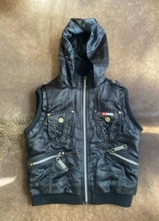 Diesel black gilet with hood, brand: Diesel, condition: New without tags, size: 2 / XS, $26.78, $28.82 includes Buyer Protection