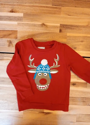 Sweat Noël hiver C&A, marque: C&A, état: Très bon état, taille: 6 ans / 116 cm, 4,00 €, 4,90 € Protection acheteurs incluse