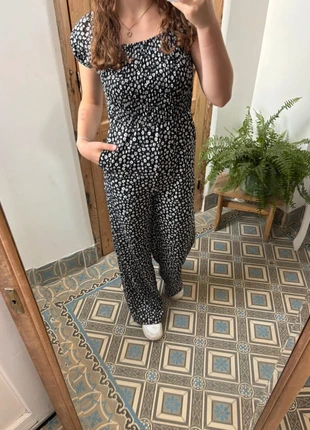 🖤 Combinaison longue fleurie Kiabi – Taille S, brand: Kiabi, condition: Very good, size: S / 36 / 8, €13.00, €14.35 includes Buyer Protection Pro