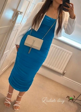 Shein blue bodycon dress, brand: Shein, condition: Very good, size: M / 10, £10.00, £11.20 includes Buyer Protection