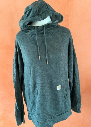 Sweat à capuche hoodie – Femme – Carhartt – M – vert chiné, marca: Carhartt, estado: Muito bom, tamanho: M / 38 / 10, €25.00, €26.95 inclui Proteção do Comprador