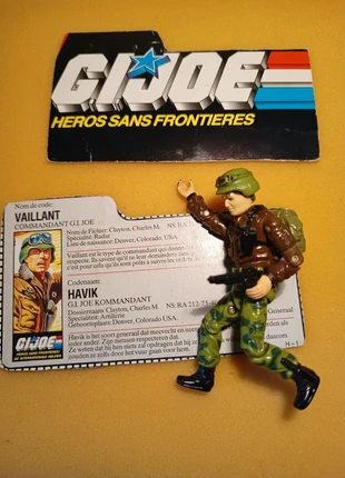 G.I. Joe Hawk (Vaillant) complet avec carte 1987, marque: Hasbro, état: Bon état, taille: Prématuré, jusqu'à 44cm, 12,00 €, 13,30 € Protection acheteurs incluse
