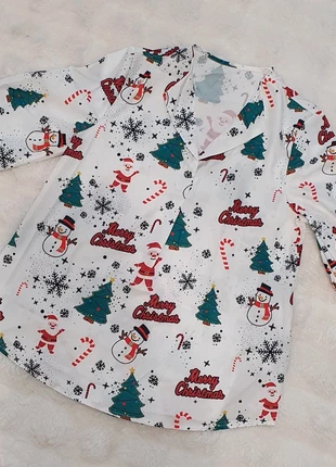 Chemise de Noël – Shein – Taille M – Neuve avec étiquette, marke: Shein, zustand: Neu, mit Etikett, größe: M / 38 / 10, 6,00 €, 7,00 € inklusive Vinted-Käuferschutz