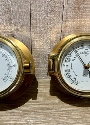 2xBarigo nautisches Messinstrument Thermometer Hygrometer Messing Bullauge, marque: BARIGO, état: Bon état, 115,00 €, 121,45 € Protection acheteurs incluse