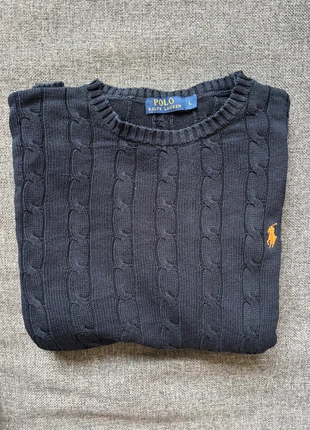 Kabeltrui Sweater Polo Ralph Lauren, merk: Polo Ralph Lauren, staat: Heel goed, maat: L, € 30,00, € 32,20 inclusief Kopersbescherming